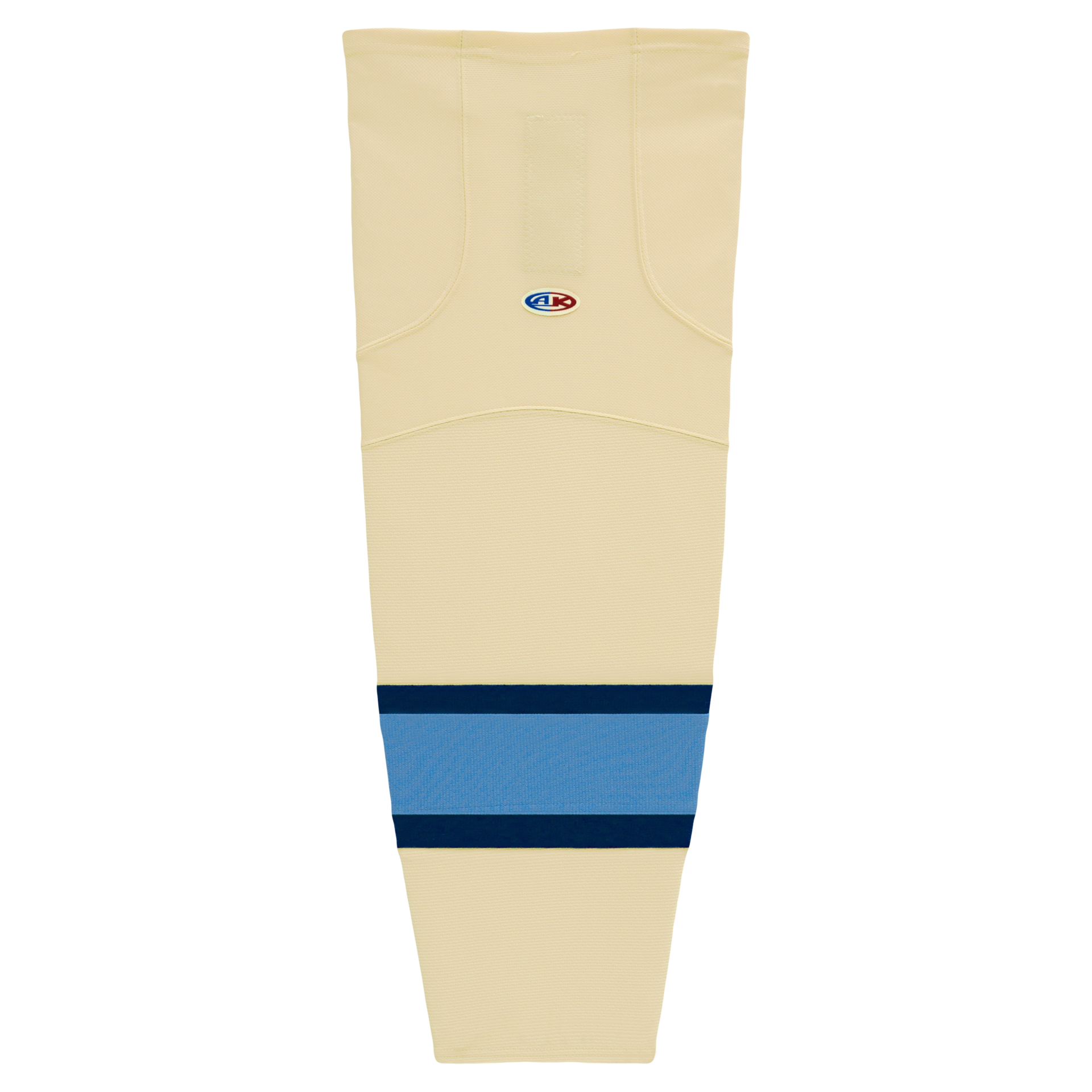 Athletic Knit (AK) HS2100-545 Sand/Navy/Sky Blue Mesh Ice Hockey Socks - PSH Sports