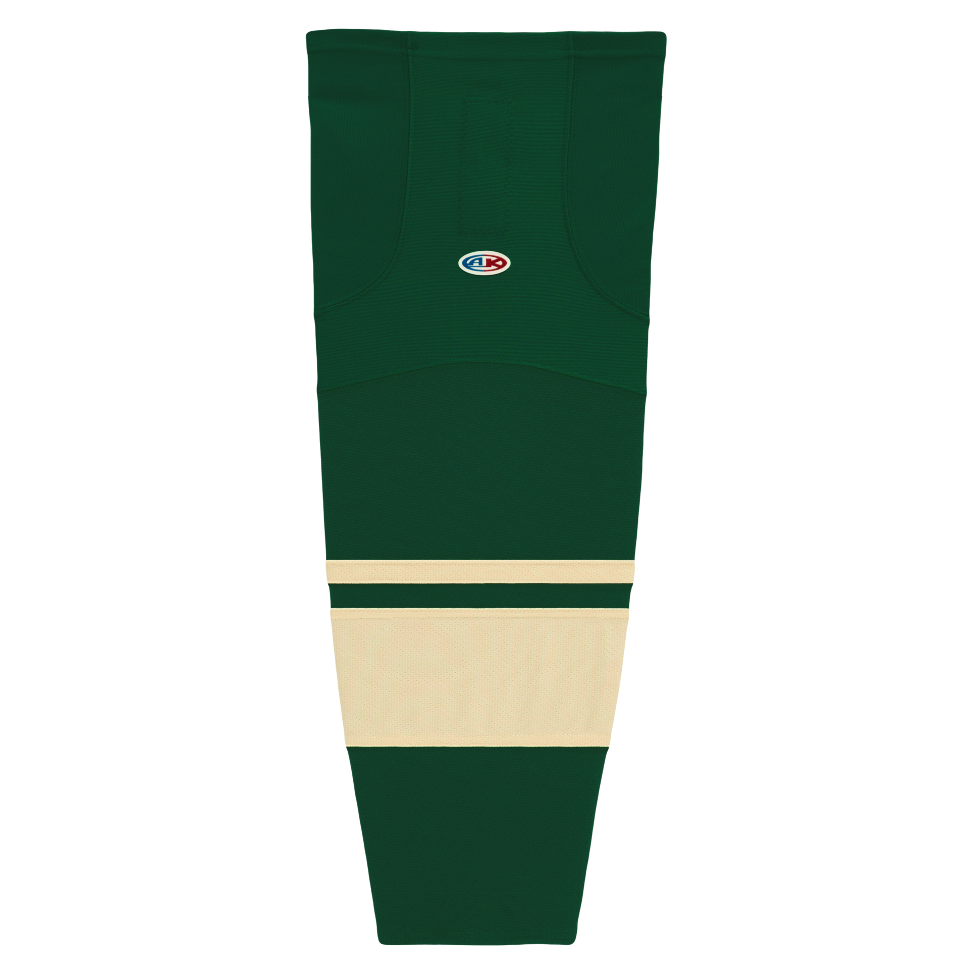 Athletic Knit (AK) HS2100-563 2009 Minnesota Wild Third Dark Green Mesh Ice Hockey Socks - PSH Sports