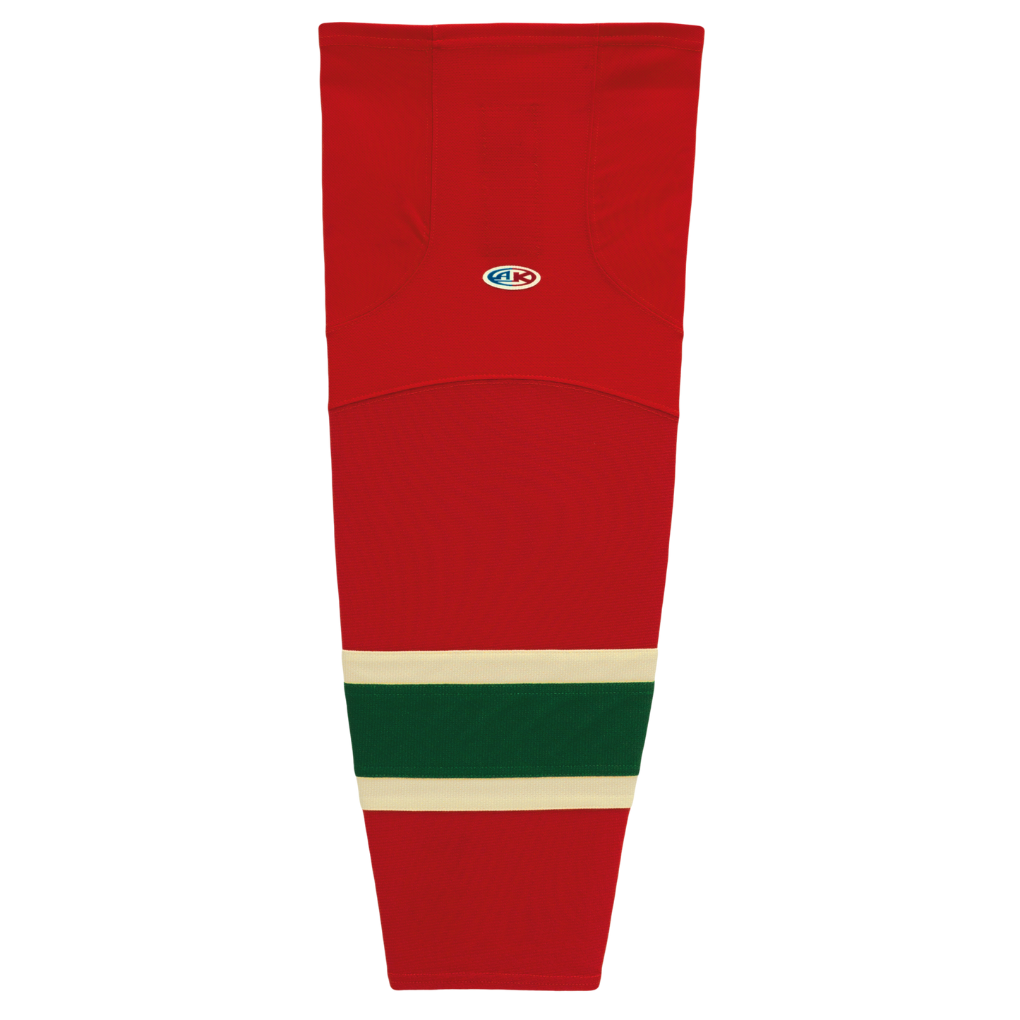 Athletic Knit (AK) HS2100-564 2007 Minnesota Wild Red Mesh Ice Hockey Socks - PSH Sports