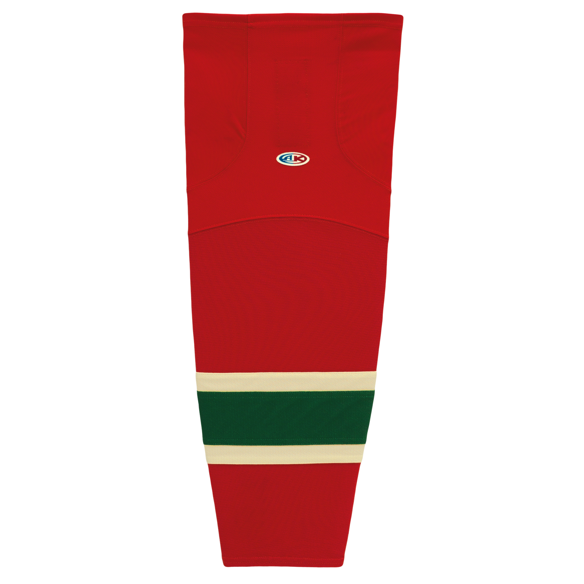 Athletic Knit (AK) HS2100-564 2007 Minnesota Wild Red Mesh Ice Hockey Socks - PSH Sports