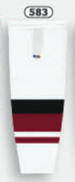 Athletic Knit (AK) HS2100-583 2015 Arizona Coyotes White Mesh Ice Hockey Socks - PSH Sports