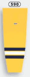 Athletic Knit (AK) HS2100-590 2011 University of Michigan Wolverines Maize Mesh Ice Hockey Socks - PSH Sports