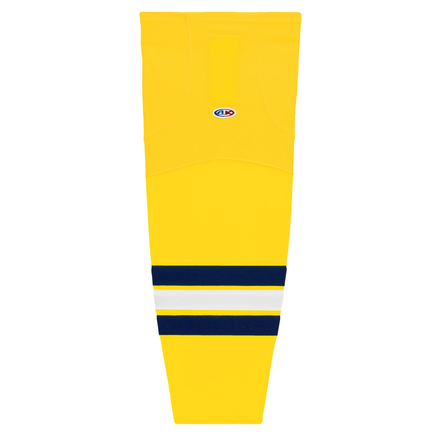 Athletic Knit (AK) HS2100-590 2011 University of Michigan Wolverines Maize Mesh Ice Hockey Socks - PSH Sports