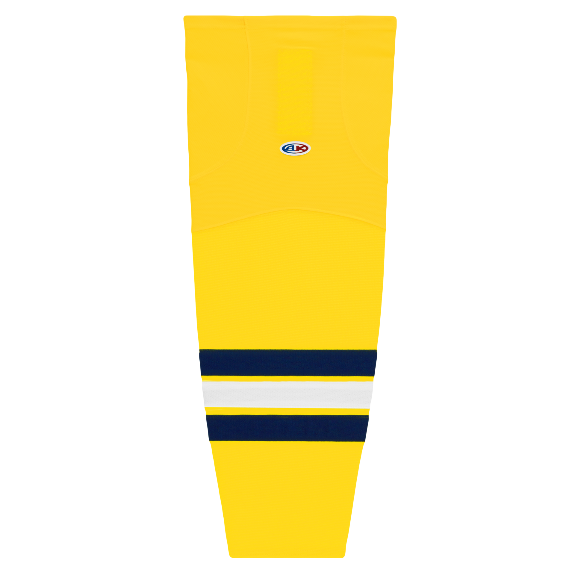 Athletic Knit (AK) HS2100-590 2011 University of Michigan Wolverines Maize Mesh Ice Hockey Socks - PSH Sports