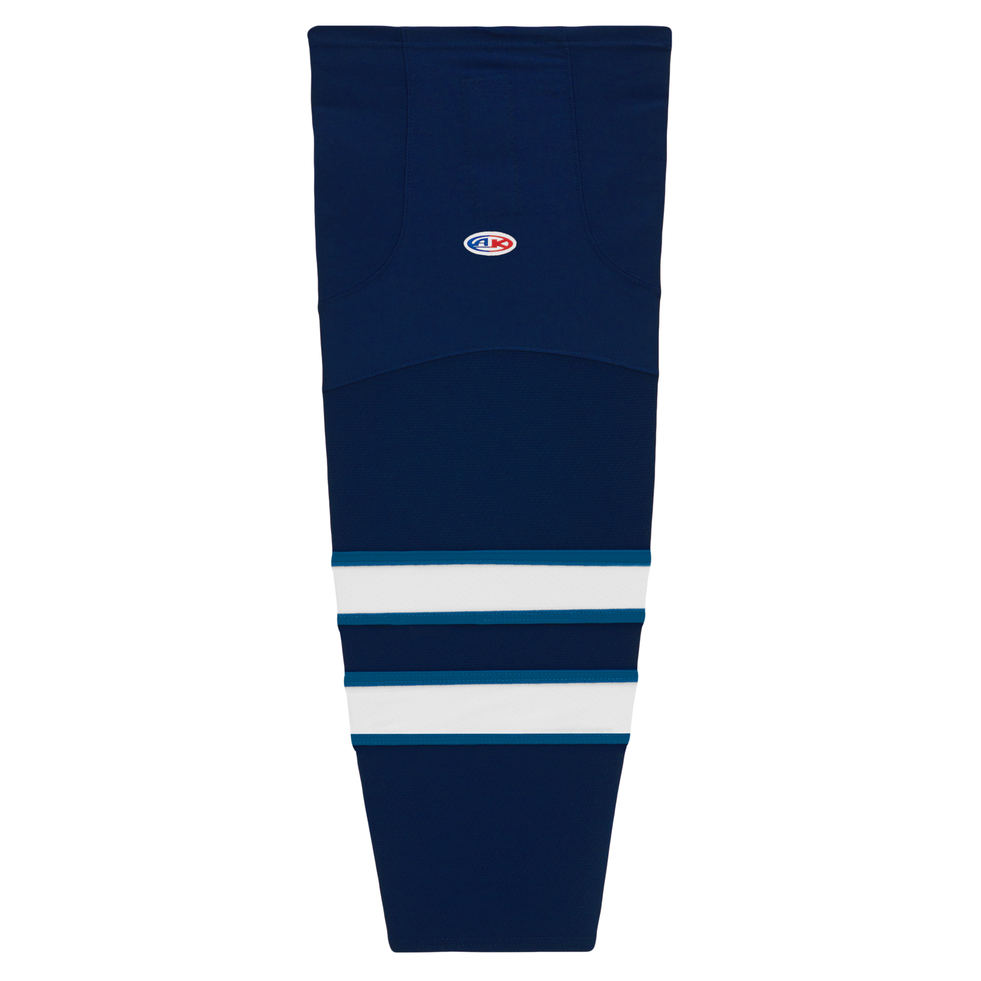 Athletic Knit (AK) HS2100-595 2011 Winnipeg Jets Navy Mesh Ice Hockey Socks - PSH Sports