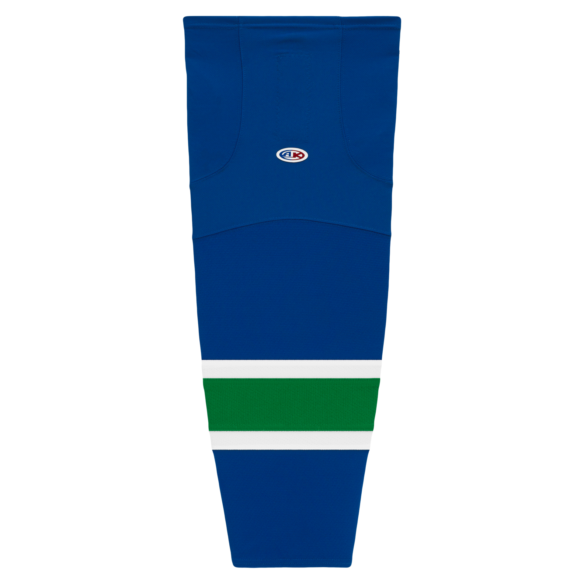 Athletic Knit (AK) HS2100-622 2004 Vancouver Canucks Royal Blue Mesh Ice Hockey Socks - PSH Sports