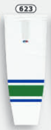 Athletic Knit (AK) HS2100-623 2004 Vancouver Canucks White Mesh Ice Hockey Socks - PSH Sports