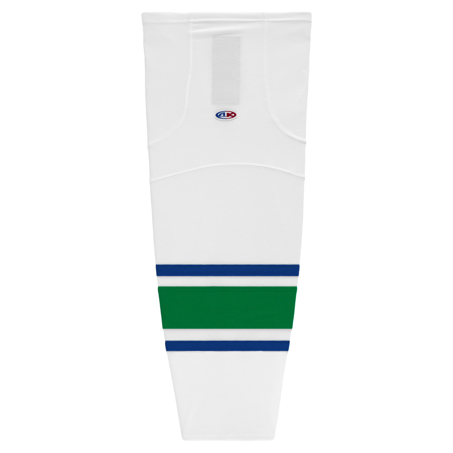 Athletic Knit (AK) HS2100-623 2004 Vancouver Canucks White Mesh Ice Hockey Socks - PSH Sports