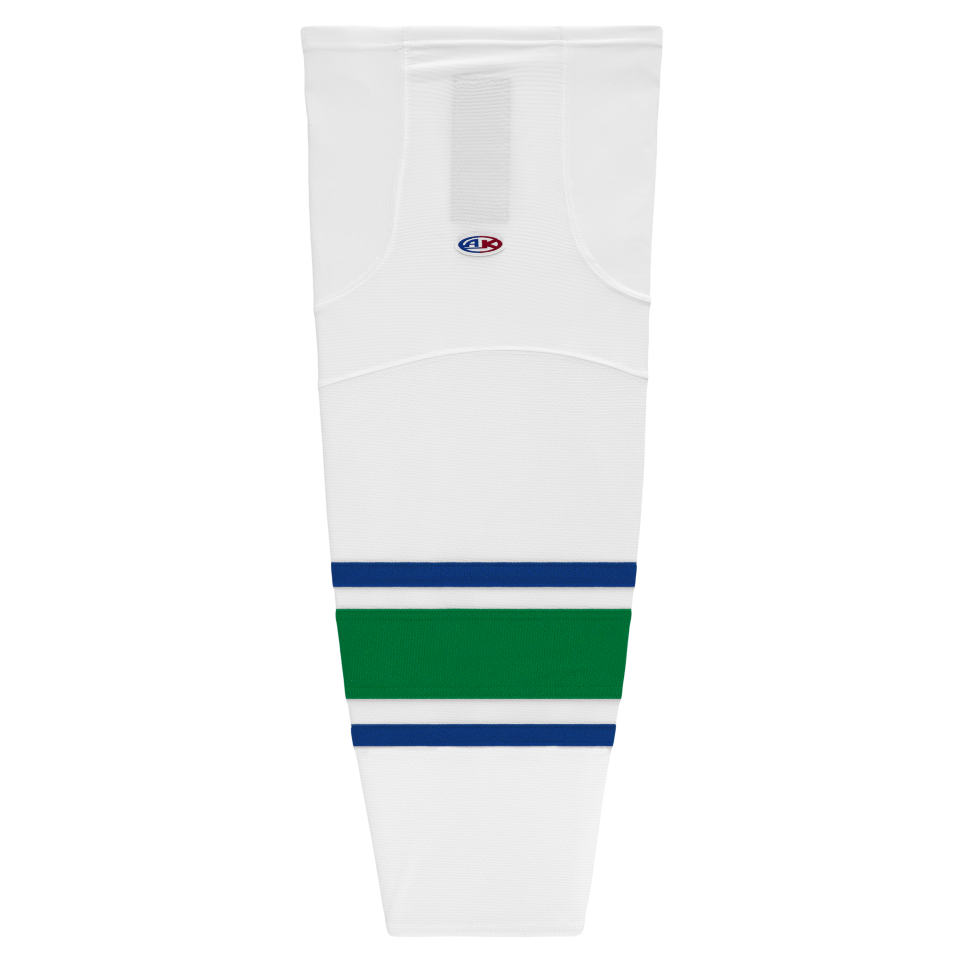 Athletic Knit (AK) HS2100-623 2004 Vancouver Canucks White Mesh Ice Hockey Socks - PSH Sports