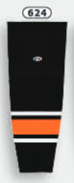 Athletic Knit (AK) HS2100-624 Philadelphia Flyers Third Black Mesh Ice Hockey Socks - PSH Sports