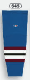 Athletic Knit (AK) HS2100-645 Colorado Avalanche Third Capital Blue Mesh Ice Hockey Socks - PSH Sports