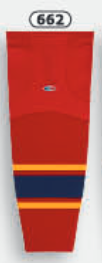 Athletic Knit (AK) HS2100-662 2013 Florida Panthers Red Mesh Ice Hockey Socks - PSH Sports