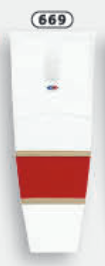Athletic Knit (AK) HS2100-669 2016 Florida Panthers White Mesh Ice Hockey Socks - PSH Sports