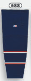 Athletic Knit (AK) HS2100-688 2017 Columbus Blue Jackets Navy Mesh Ice Hockey Socks - PSH Sports