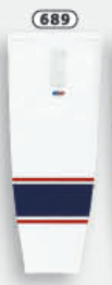 Athletic Knit (AK) HS2100-689 2017 Columbus Blue Jackets White Mesh Ice Hockey Socks - PSH Sports
