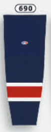 Athletic Knit (AK) HS2100-690 Columbus Blue Jackets Navy Mesh Ice Hockey Socks - PSH Sports