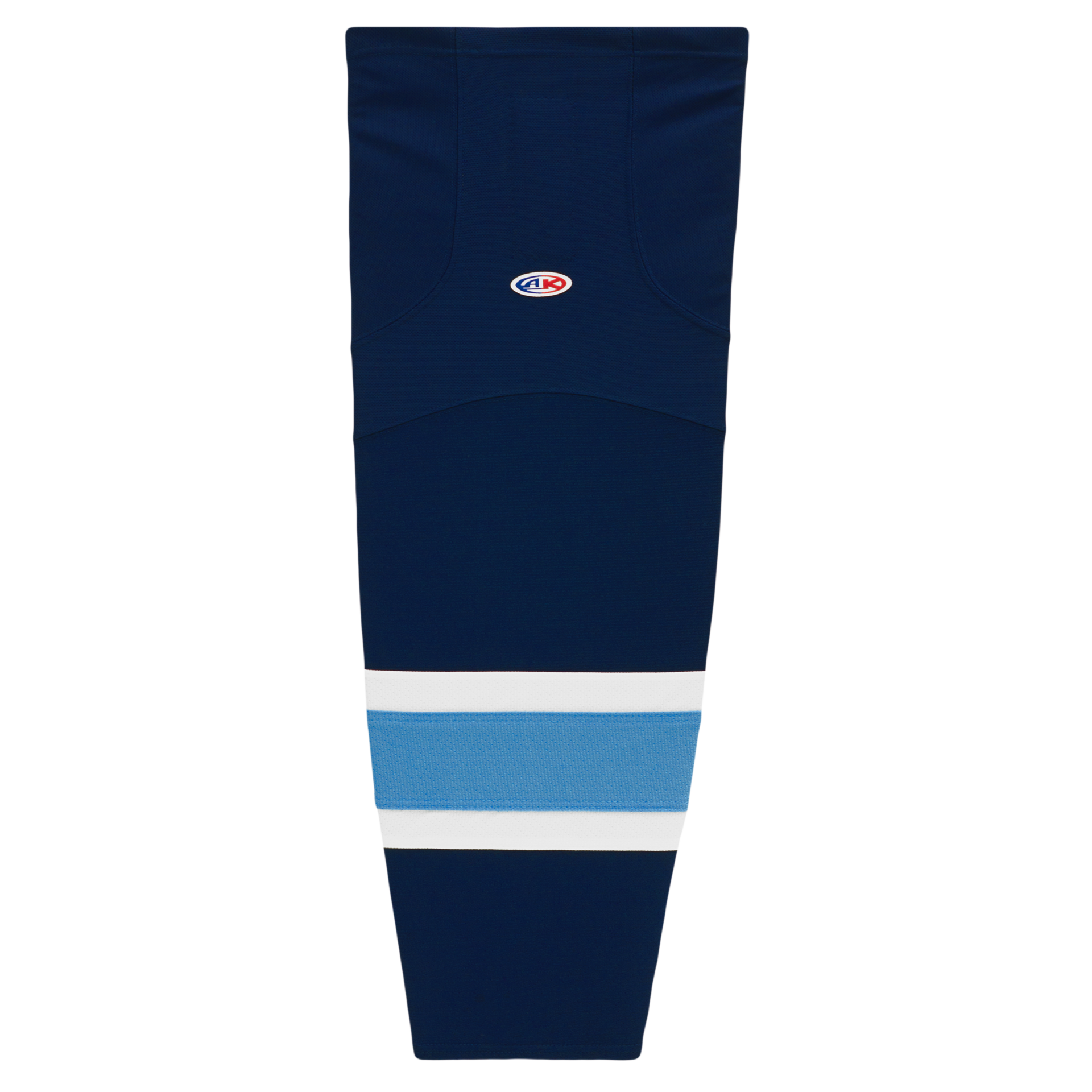 Athletic Knit (AK) HS2100-761 Navy/Sky Blue/White Mesh Ice Hockey Socks - PSH Sports