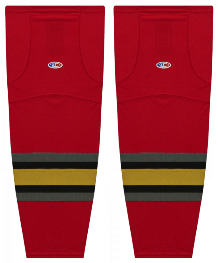 Athletic Knit (AK) HS2100-763 2021 Las Vegas Golden Knights Reverse Retro Red Mesh Ice Hockey Socks - PSH Sports