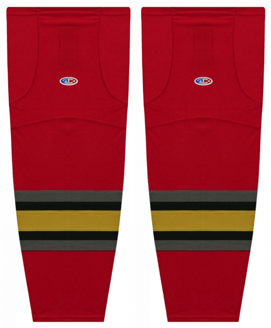 Athletic Knit (AK) HS2100-763 2021 Las Vegas Golden Knights Reverse Retro Red Mesh Ice Hockey Socks - PSH Sports