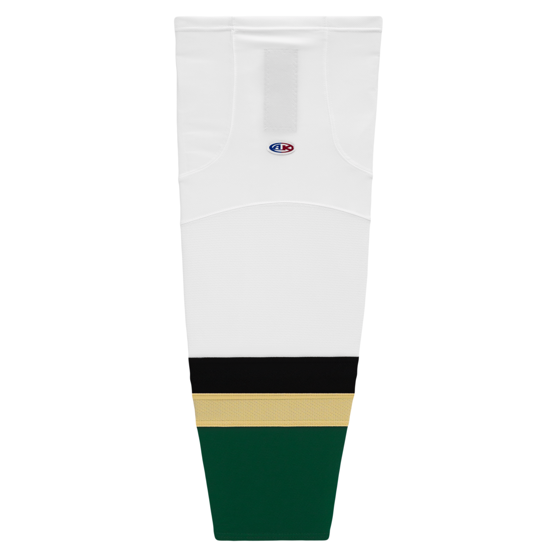 Athletic Knit (AK) HS2100-793 New Texas (Dallas) Stars White Mesh Ice Hockey Socks - PSH Sports