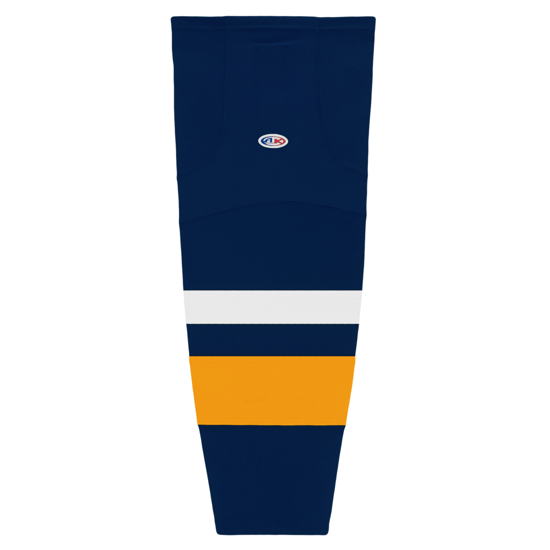 Athletic Knit (AK) HS2100-800 2008 Buffalo Sabres Navy Mesh Ice Hockey Socks - PSH Sports