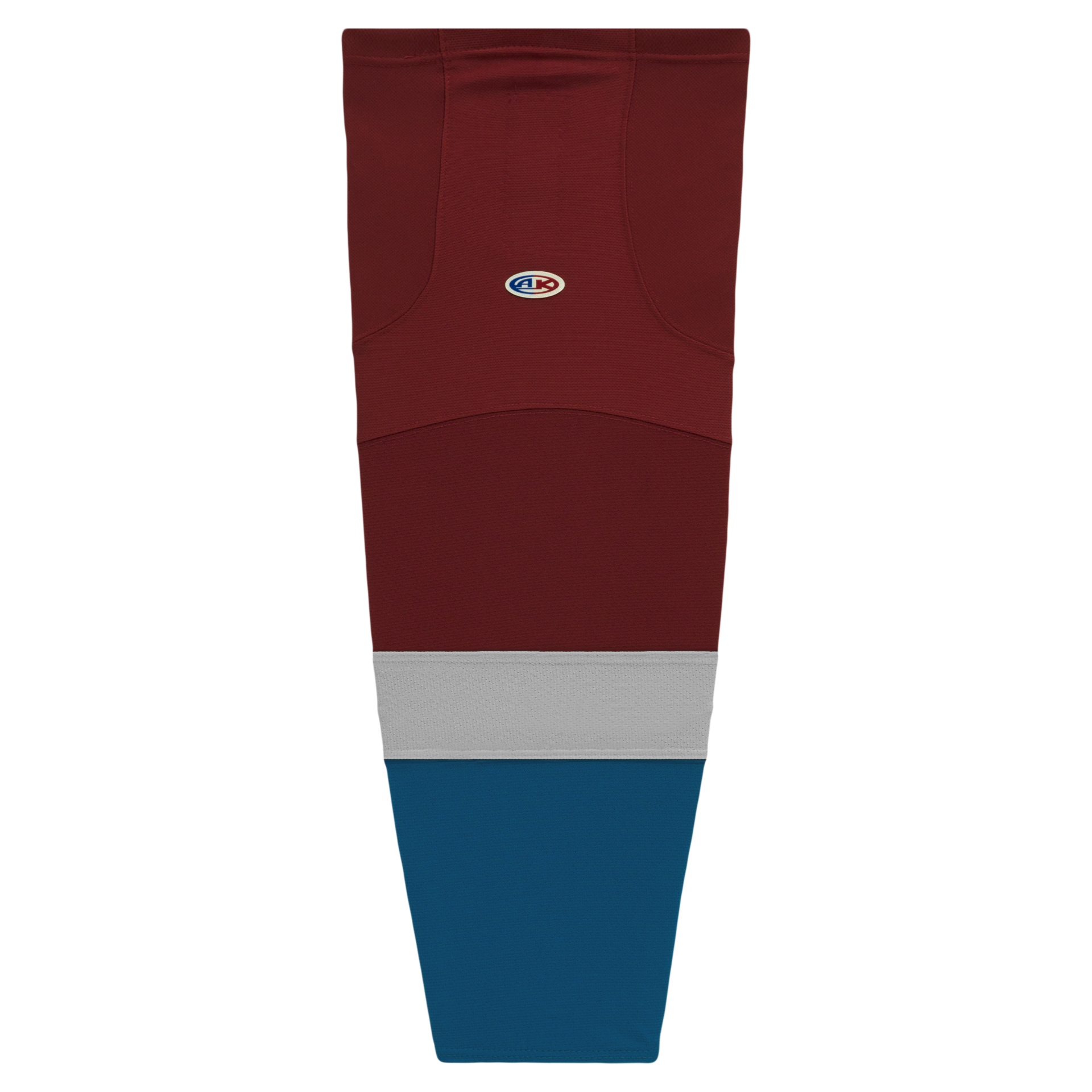 Athletic Knit (AK) HS2100-804 2011 Colorado Avalanche Cardinal Red Mesh Ice Hockey Socks - PSH Sports