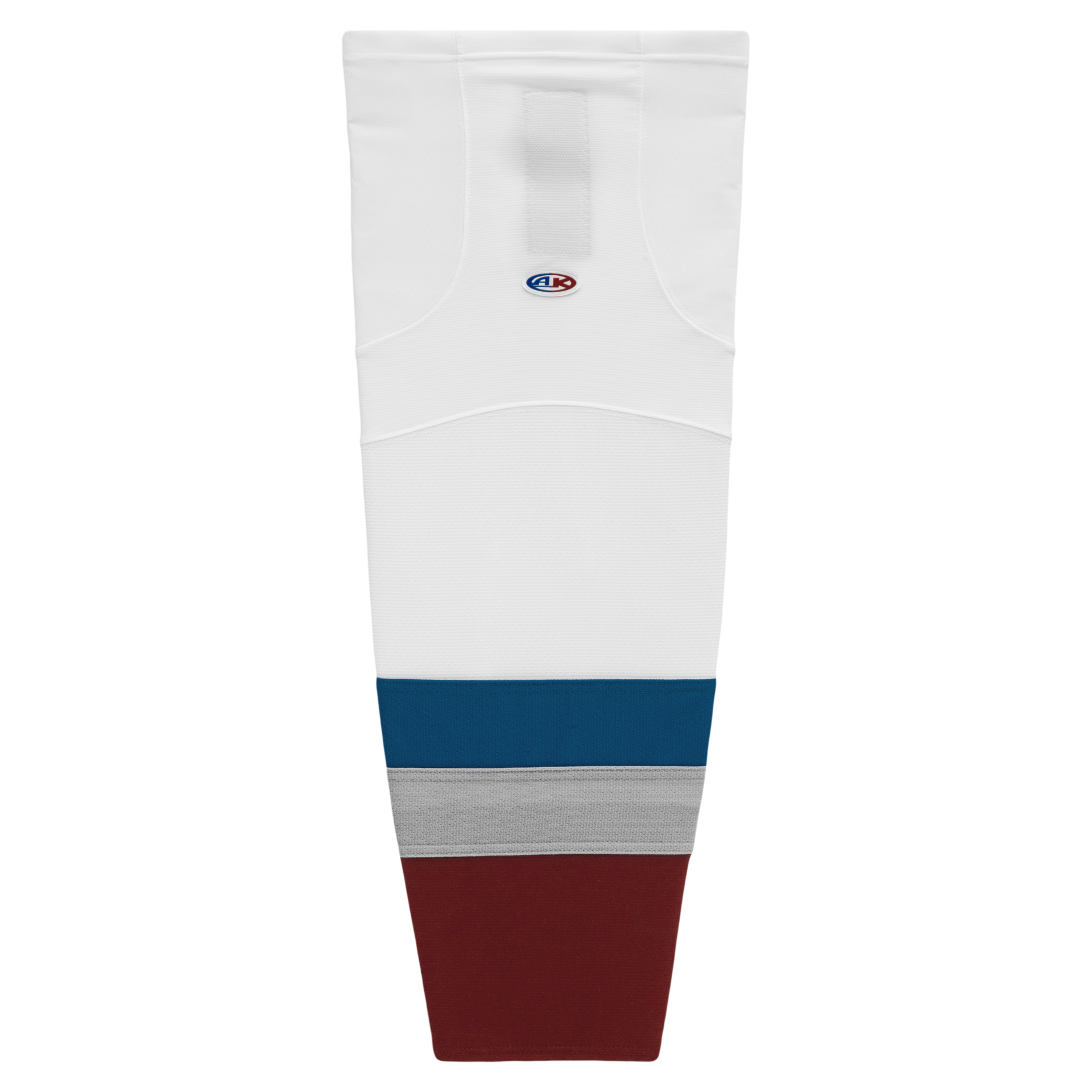 Athletic Knit (AK) HS2100-805 2011 Colorado Avalanche White Mesh Ice Hockey Socks - PSH Sports