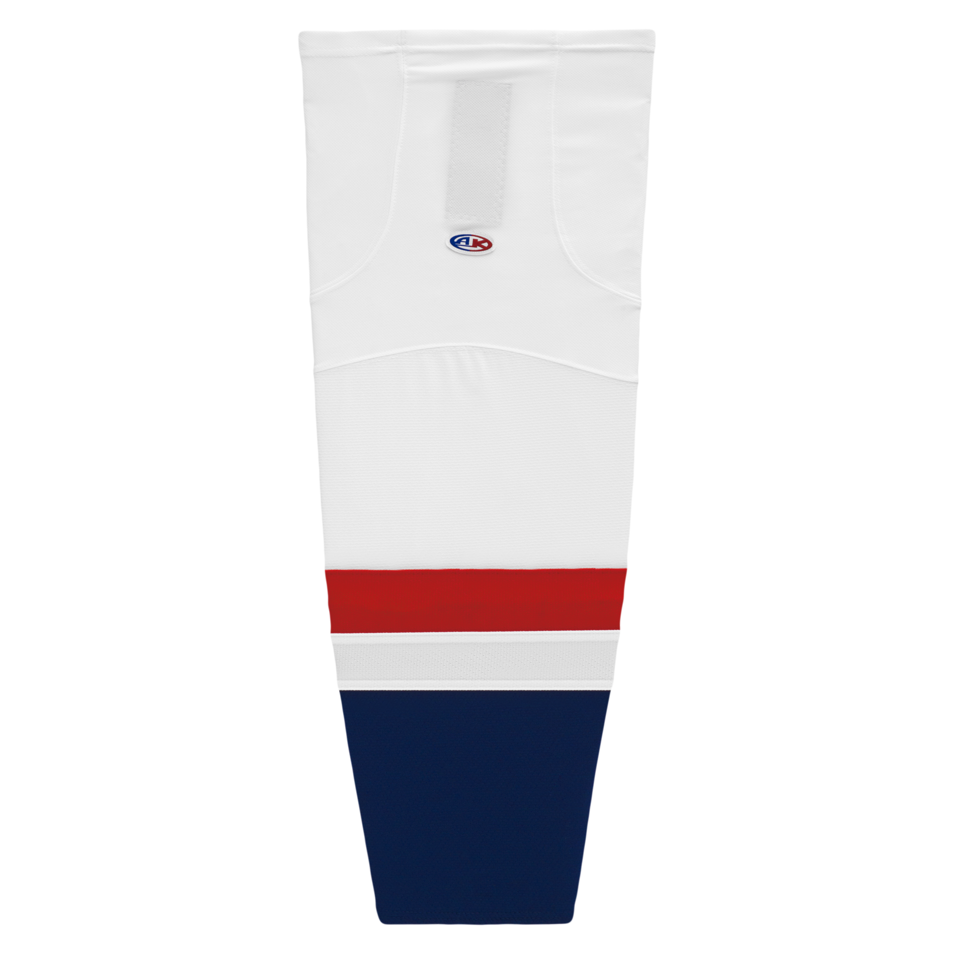 Athletic Knit (AK) HS2100-809 2013 Washington Capitals White Mesh Ice Hockey Socks - PSH Sports
