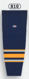 Athletic Knit (AK) HS2100-810 2009 Buffalo Sabres Third Navy Mesh Ice Hockey Socks - PSH Sports