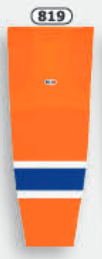 Athletic Knit (AK) HS2100-819 2015 Edmonton Oilers Third Orange Mesh Ice Hockey Socks - PSH Sports
