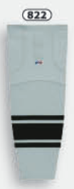 Athletic Knit (AK) HS2100-822 Grey/Black Mesh Ice Hockey Socks - PSH Sports