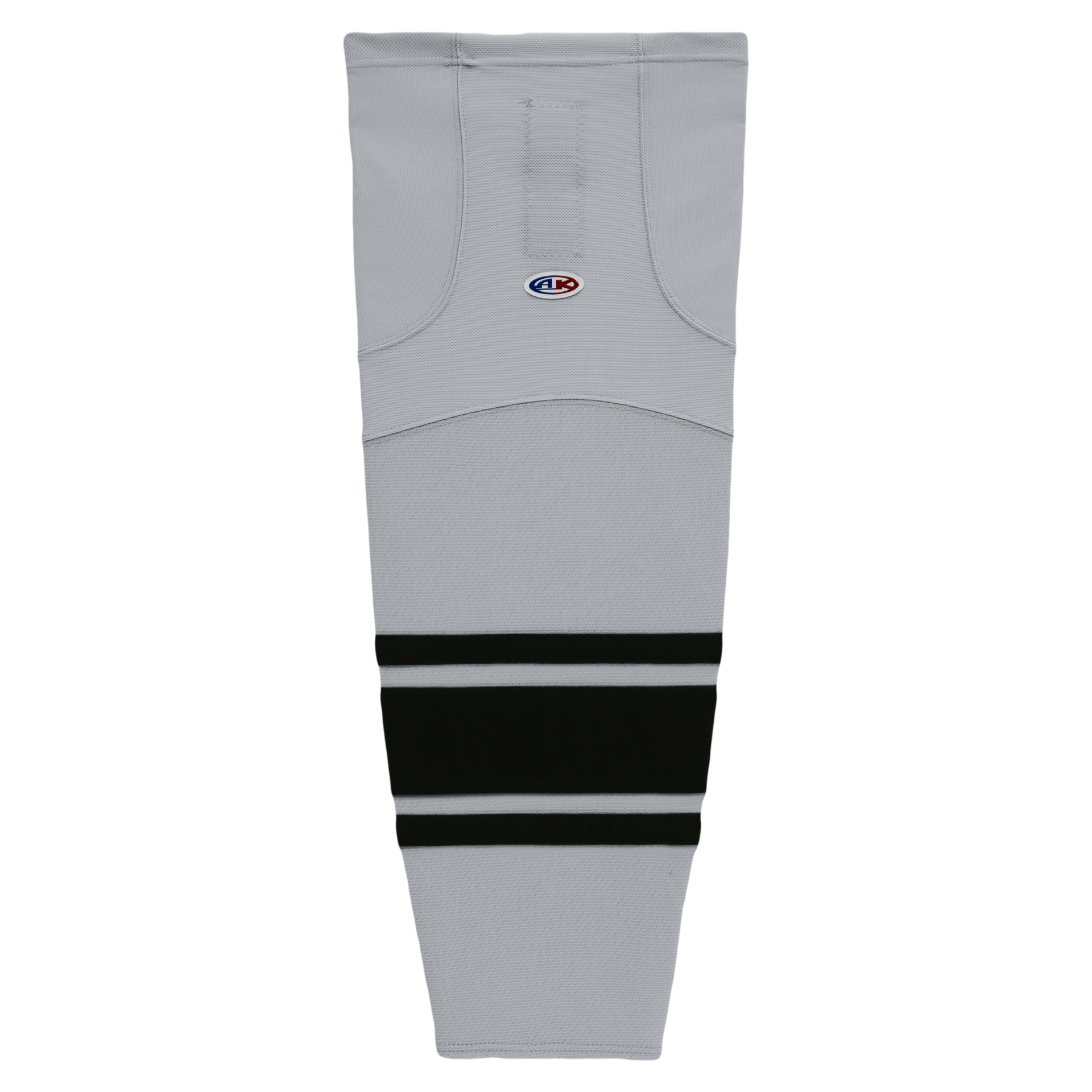Athletic Knit (AK) HS2100-822 Grey/Black Mesh Ice Hockey Socks - PSH Sports