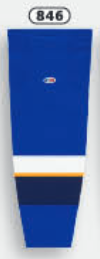 Athletic Knit (AK) HS2100-846 2011 St. Louis Blues Royal Blue Mesh Ice Hockey Socks - PSH Sports