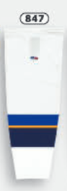 Athletic Knit (AK) HS2100-847 2011 St. Louis Blues White Mesh Ice Hockey Socks - PSH Sports