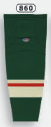 Athletic Knit (AK) HS2100-860 2017 Minnesota Wild Dark Green Mesh Ice Hockey Socks - PSH Sports