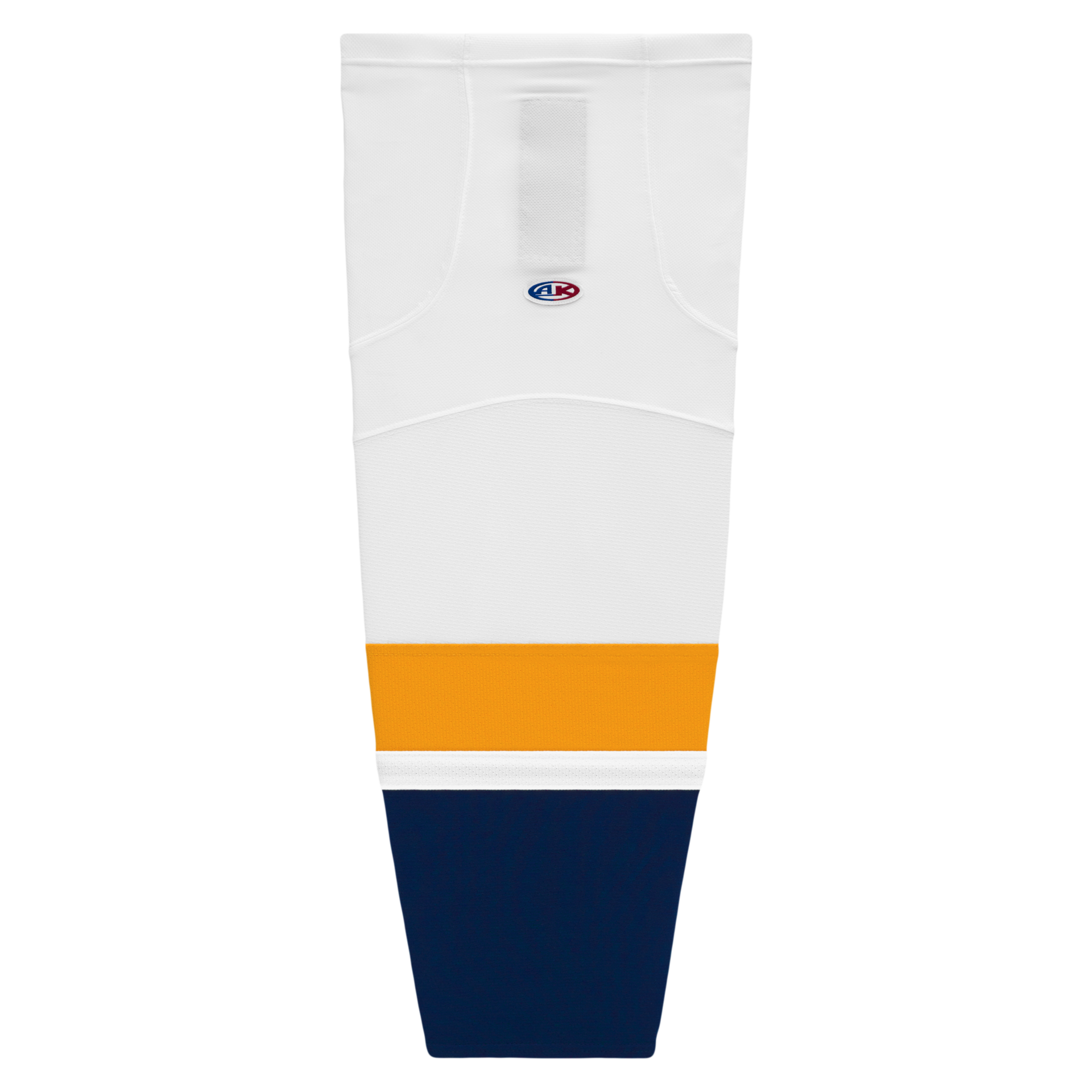 Athletic Knit (AK) HS2100-872 2013 Nashville Predators White Mesh Ice Hockey Socks - PSH Sports