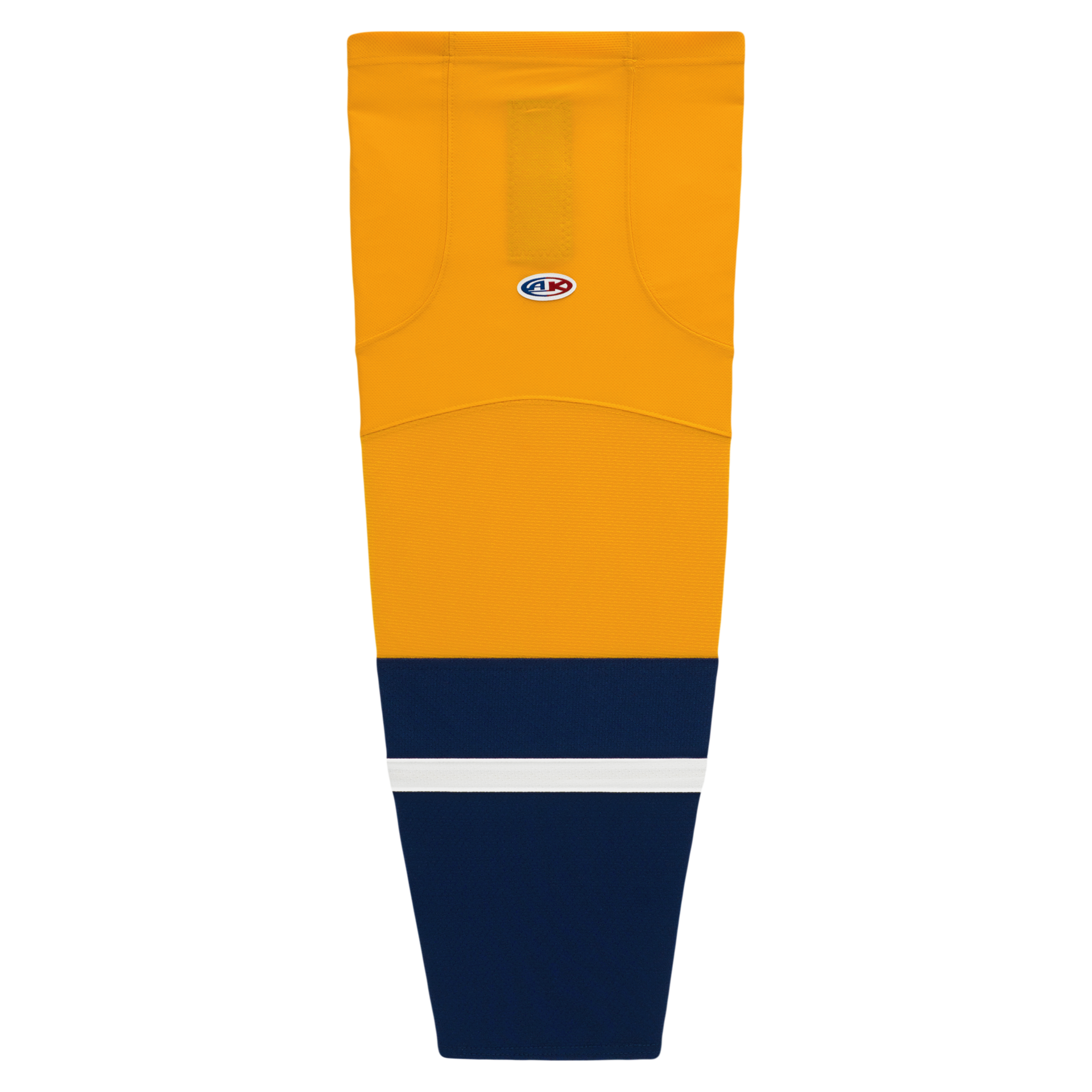 Athletic Knit (AK) HS2100-873 2013 Nashville Predators Gold Mesh Ice Hockey Socks - PSH Sports