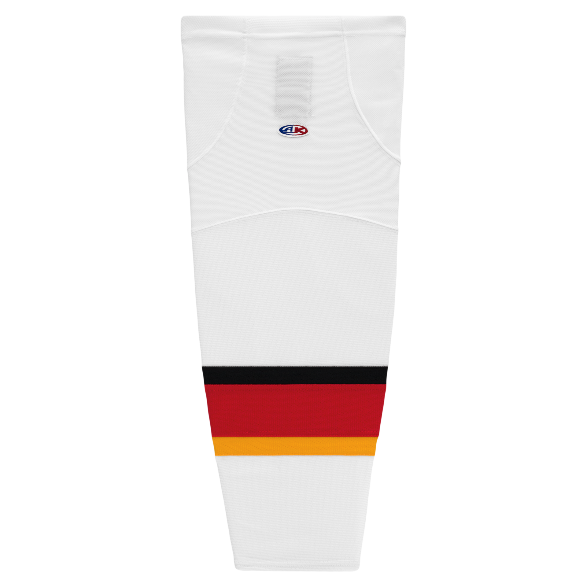 Athletic Knit (AK) HS2100-882 2013 Calgary Flames White Mesh Ice Hockey Socks - PSH Sports