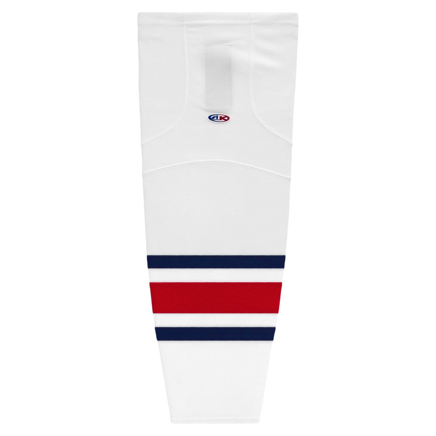 Athletic Knit (AK) HS2100-891 2010 Columbus Blue Jackets White Mesh Ice Hockey Socks - PSH Sports