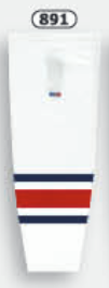 Athletic Knit (AK) HS2100-891 2010 Columbus Blue Jackets White Mesh Ice Hockey Socks - PSH Sports