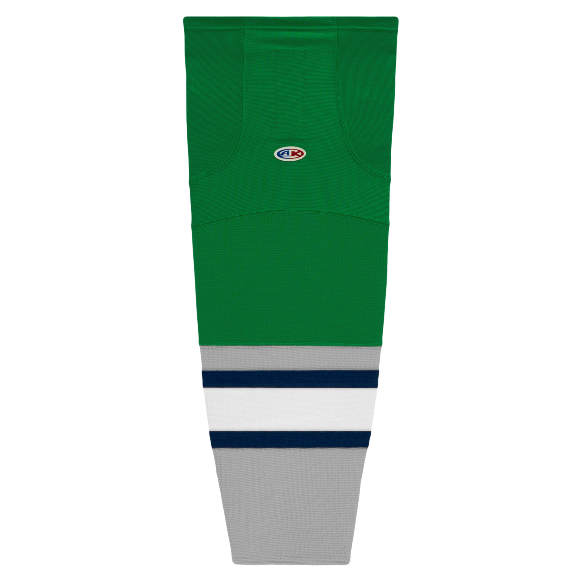 Athletic Knit (AK) HS2100-945 Plymouth Whalers Kelly Green Mesh Ice Hockey Socks - PSH Sports