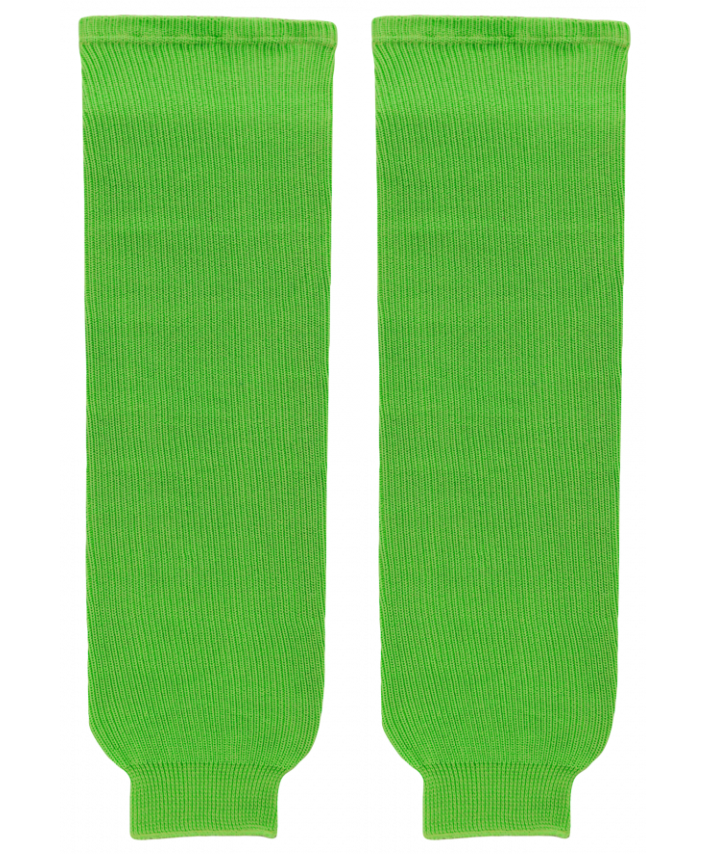 Athletic Knit (AK) HS630-031 Lime Green Knit Ice Hockey Socks - PSH Sports