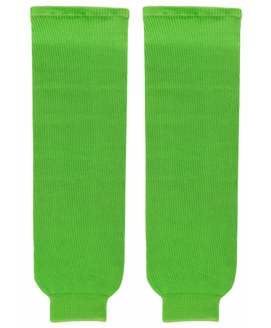 Athletic Knit (AK) HS630-031 Lime Green Knit Ice Hockey Socks - PSH Sports