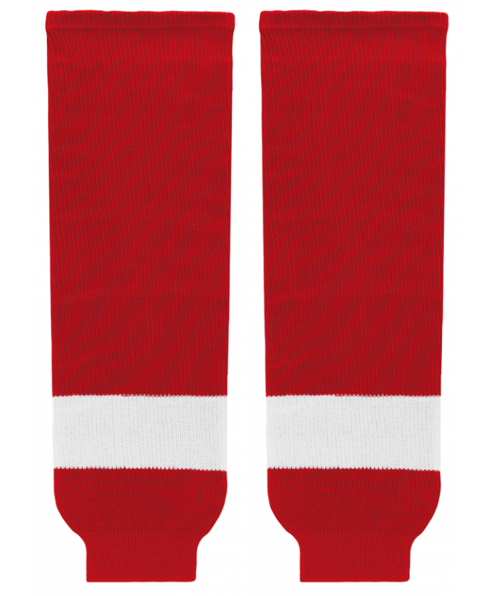 Athletic Knit (AK) HS630-202 Detroit Red Wings Red Knit Ice Hockey Socks - PSH Sports