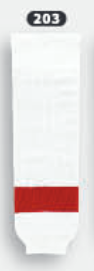 Athletic Knit (AK) HS630-203 Detroit Red Wings White Knit Ice Hockey Socks - PSH Sports