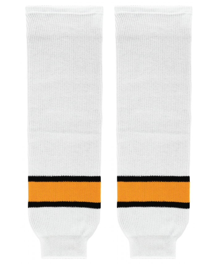 Athletic Knit (AK) HS630-301 North Bay Centennials White Knit Ice Hockey Socks - PSH Sports