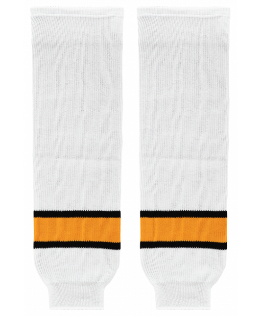 Athletic Knit (AK) HS630-301 North Bay Centennials White Knit Ice Hockey Socks - PSH Sports