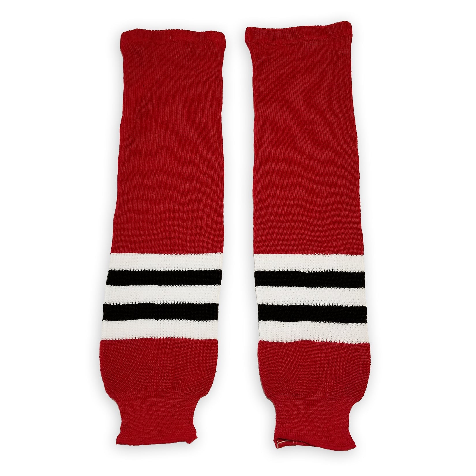 Athletic Knit (AK) HS630-304 Chicago Blackhawks Red Knit Ice Hockey Socks - PSH Sports