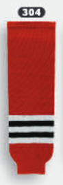 Athletic Knit (AK) HS630-304 Chicago Blackhawks Red Knit Ice Hockey Socks - PSH Sports