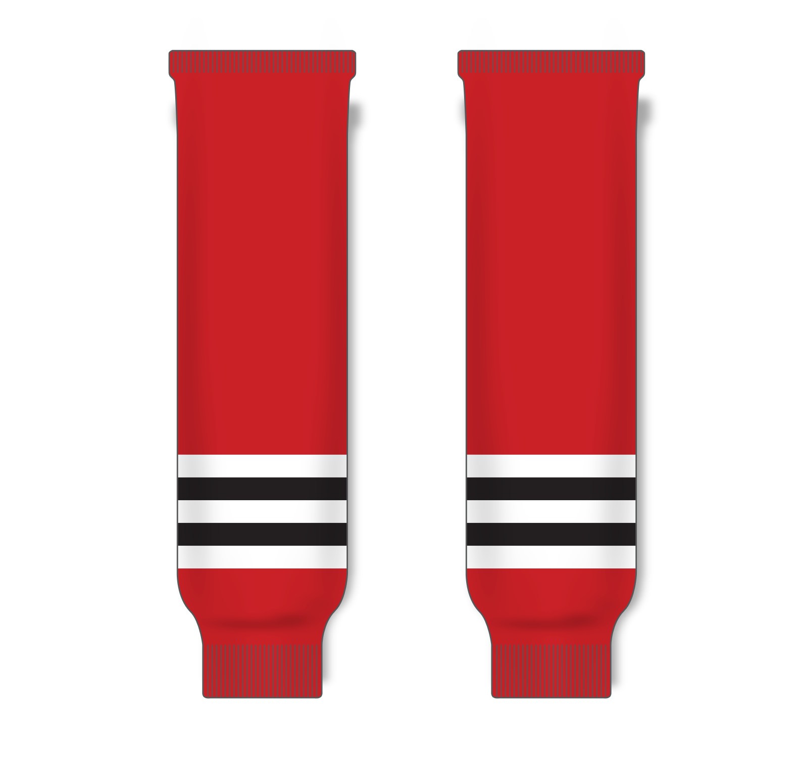 Athletic Knit (AK) HS630 Chicago Blackhawks Red Knit Ice Hockey Socks - PSH Sports